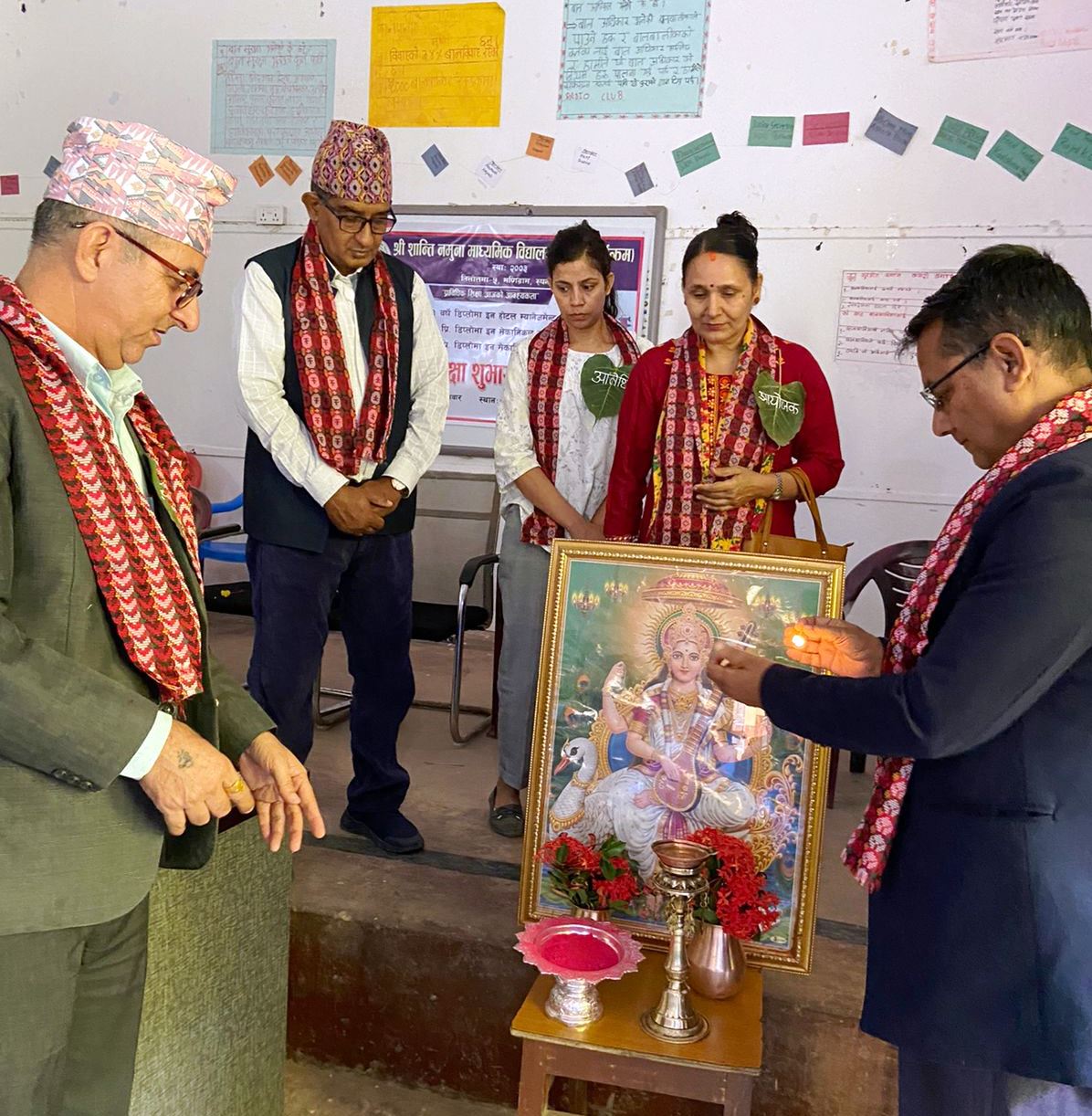 शान्तिमा प्राविधिक कक्षाको शुभारम्भ